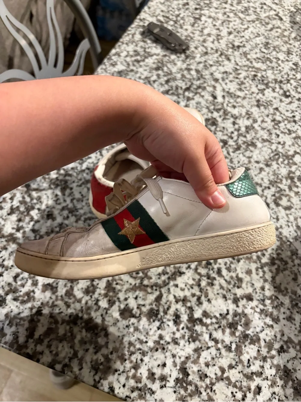 Gucci Embroidered Pineapple & Ladybug Sneakers